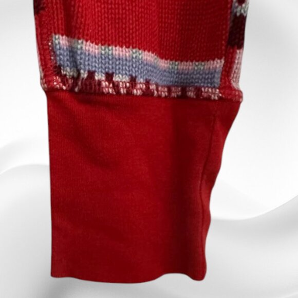 Victoria’s Secret Red Knit Leggings XS Nordic Holiday Print - Picture 5 of 9